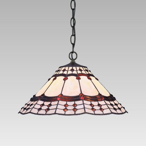 PREZENT TIFFANY 152, závěsná vitrážová lampa