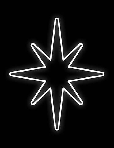 Vánoční světelná hvězda Závesná D397C-Z