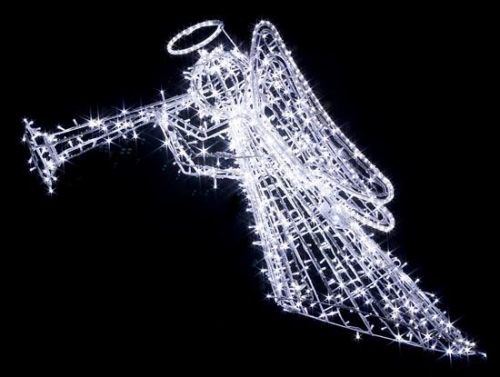Vánoční světelný anděl - závěsný OAL-L