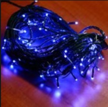 Vánoční světelná LED girlanda 5 m 64 LED modrá RA371B