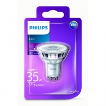 Philips LED bodová žiarovka 3,5W/35W GU10 WH 36D ND 3000K