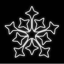 Vánoční světelná hvězda Konzolová D403A-K